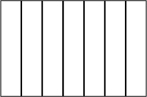 White Rectangle Fraction 7:7