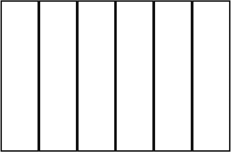White Rectangle Fraction 6:6