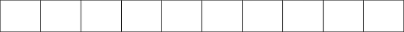 White Rectangle Fraction 10:10