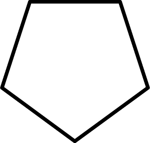 Blank Pentagon Fraction 0:1