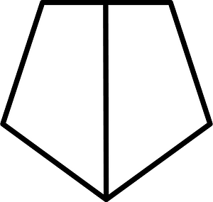 Blank Pentagon Fraction 0:2