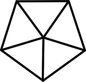 Blank Pentagon Fraction 0:5