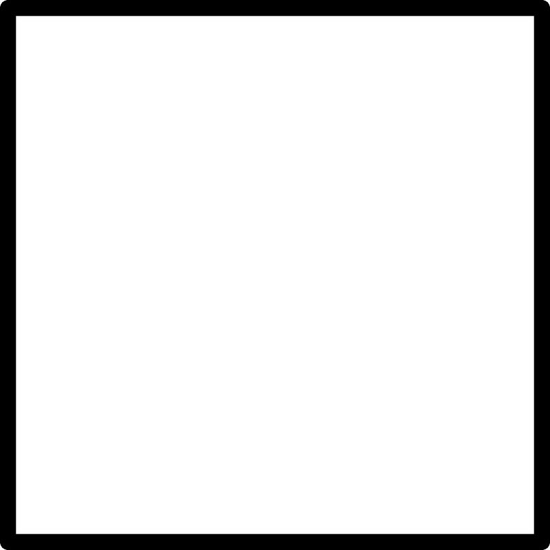 Blank Square Fraction 0:1