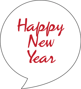Message cloud Happy New Year