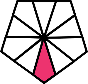 Pink Pentagon Fraction 1:10