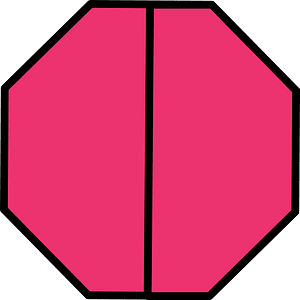 Pink Octagon Fraction 2:2