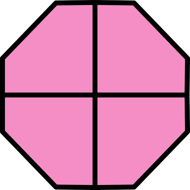Purple Octagon Fraction 4:4