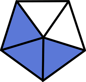 Ultramarine Pentagon Fraction 3:5