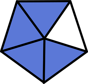 Ultramarine Pentagon Fraction 4:5