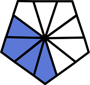 Ultramarine Pentagon Fraction 4:10