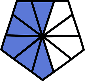 Ultramarine Pentagon Fraction 6:10