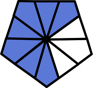 Ultramarine Pentagon Fraction 7:10