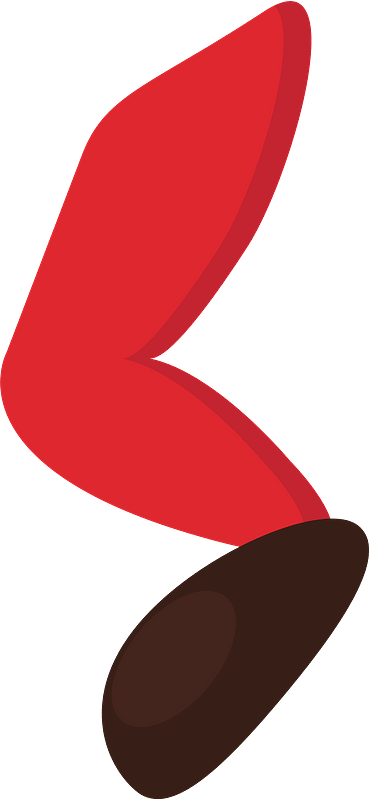 Left leg of Santa Claus
