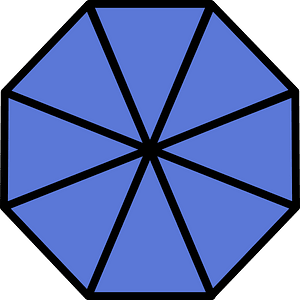 Ultramarine Regular Octagon Fraction 8:8