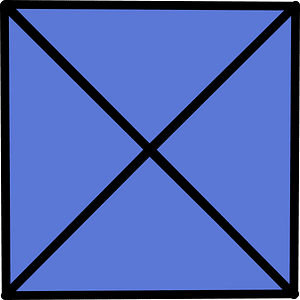 Ultramarine Square Fraction 4:4