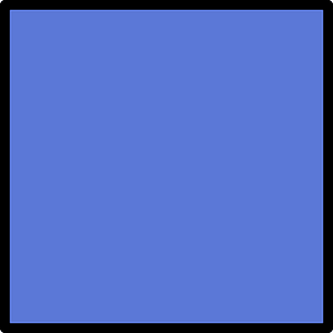 Ultramarine Square Fraction 1:1