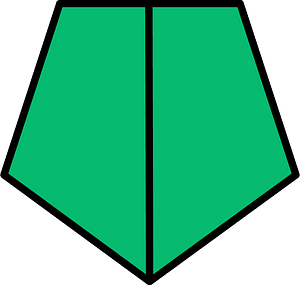 Green Pentagon Fraction 2:2