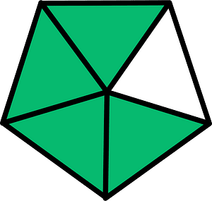Green Pentagon Fraction 4:5