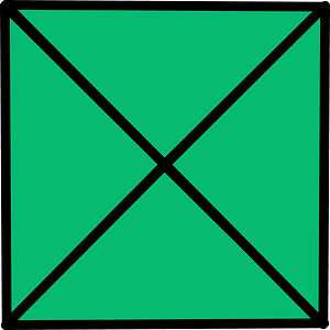 Green Square Fraction 4:4