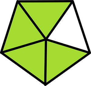 Lime Pentagon Fraction 4:5
