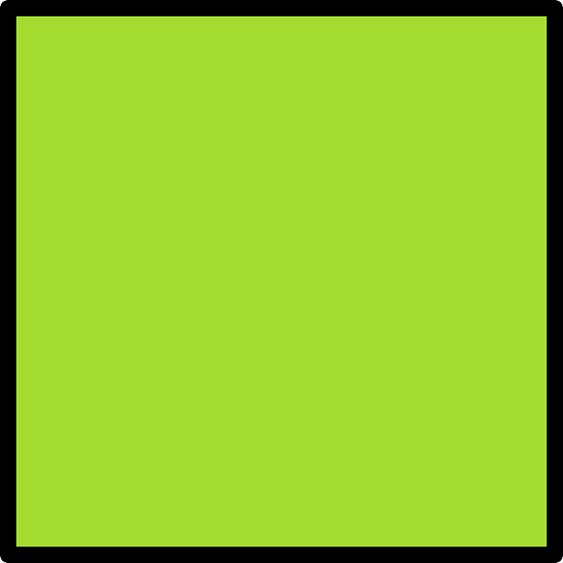 Lime Square Fraction 1:1