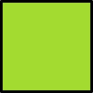 Lime Square Fraction 1:1