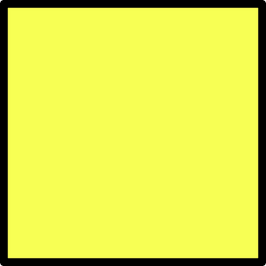 Yellow Square Fraction 1:1