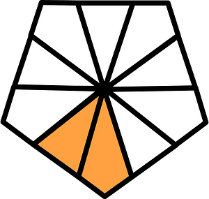 Orange Pentagon Fraction 2:10