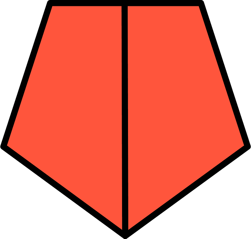Vermilion Pentagon Fraction 2:2