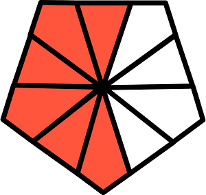 Vermilion Pentagon Fraction 6:10