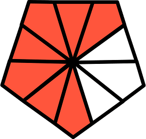 Vermilion Pentagon Fraction 7:10