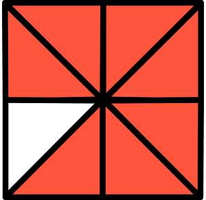 Vermilion Square Fraction 7:8