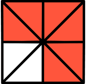 Vermilion Square Fraction 6:8