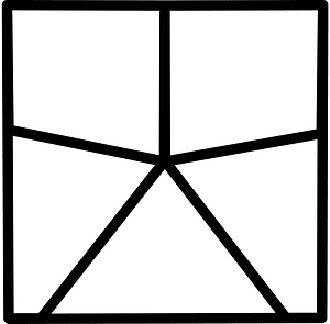 5-Point Square Spinner (White)
