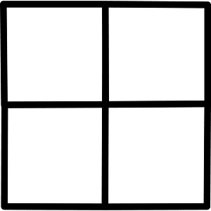 4-Point Square Spinner (White)
