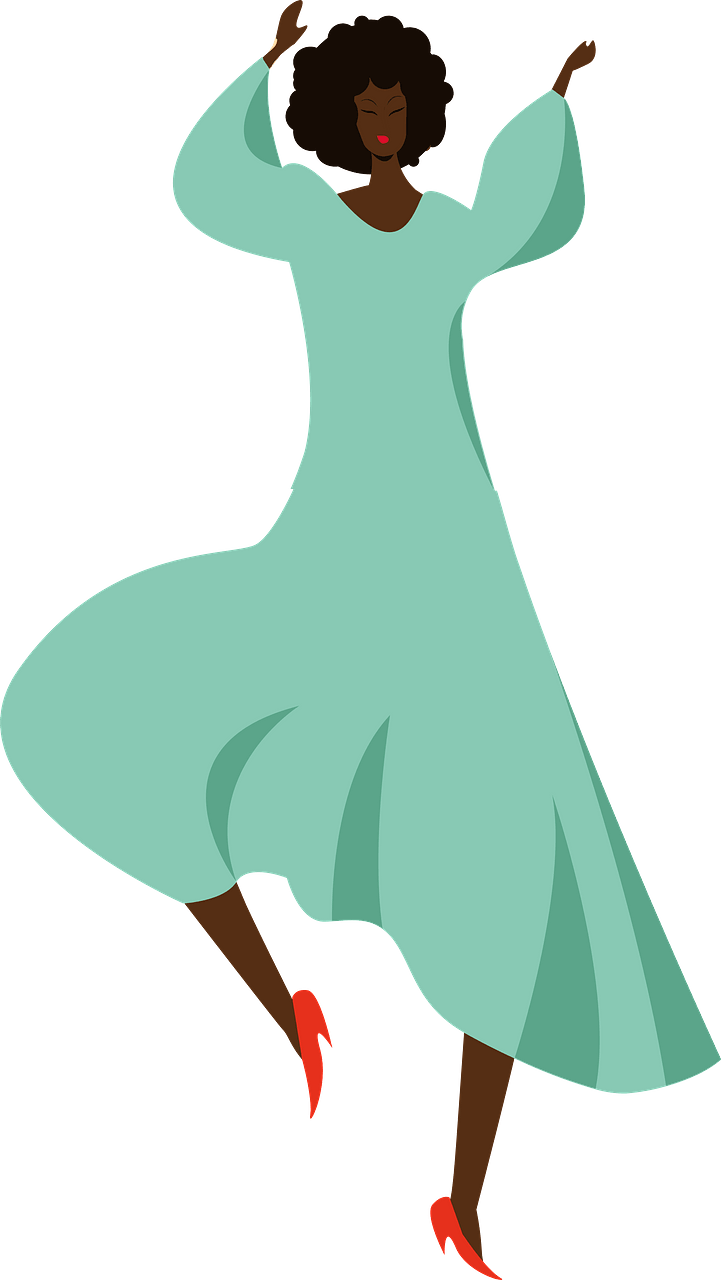 Black woman dancing
