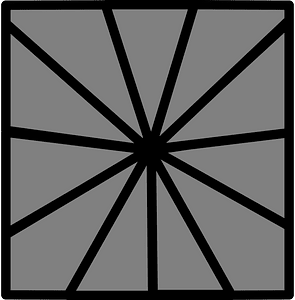 11-Point Square Spinner (Dark grey)