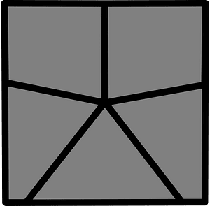 5-Point Square Spinner (Dark grey)
