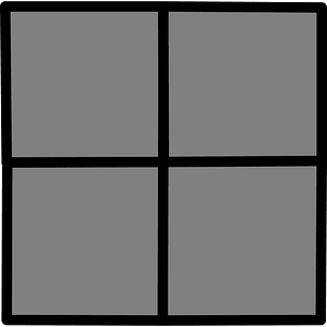 4-Point Square Spinner (Dark grey)