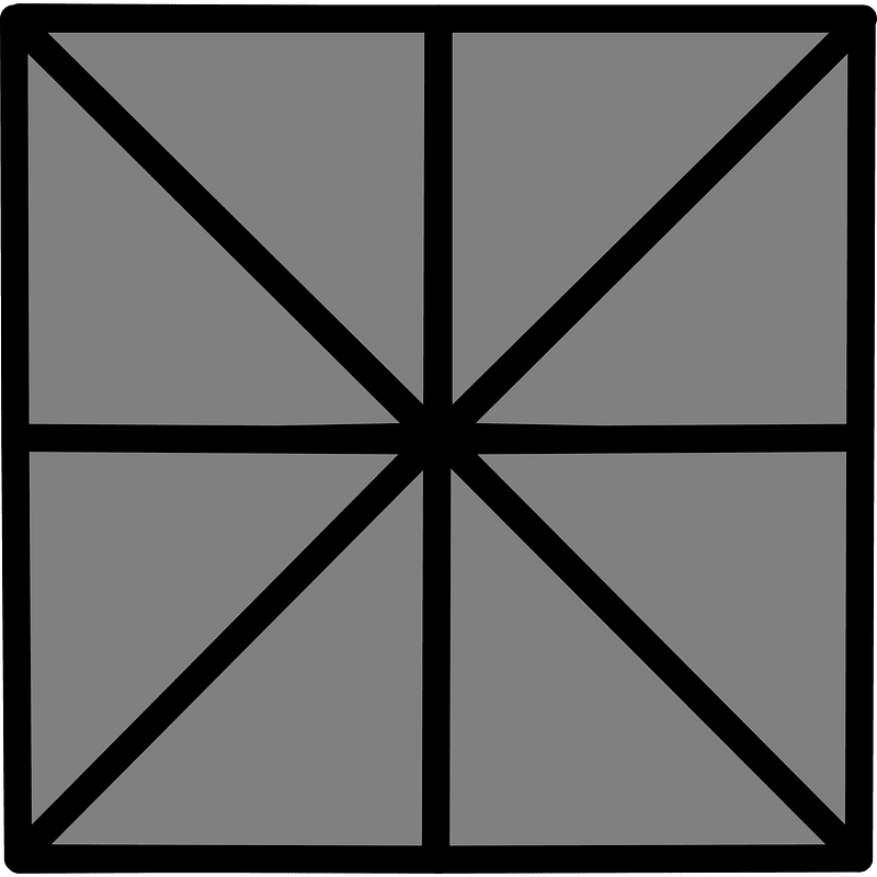 8-Point Square Spinner (Dark grey)