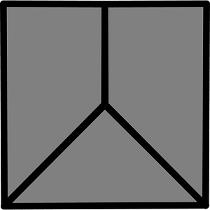 3-Point Square Spinner (Dark grey)