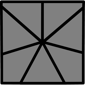7-Point Square Spinner (Dark grey)