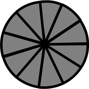 11-Point Roud Spinner (Dark grey)