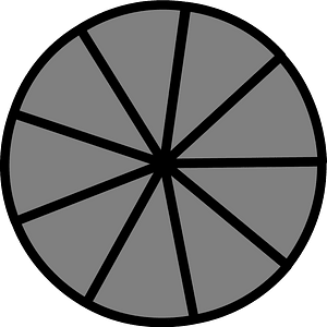 9-Point Roud Spinner (Dark grey)