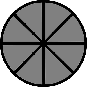8-Point Roud Spinner (Dark grey)