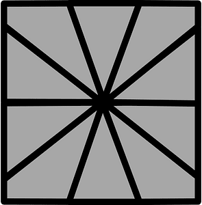 10-Point Square Spinner (Dark grey)