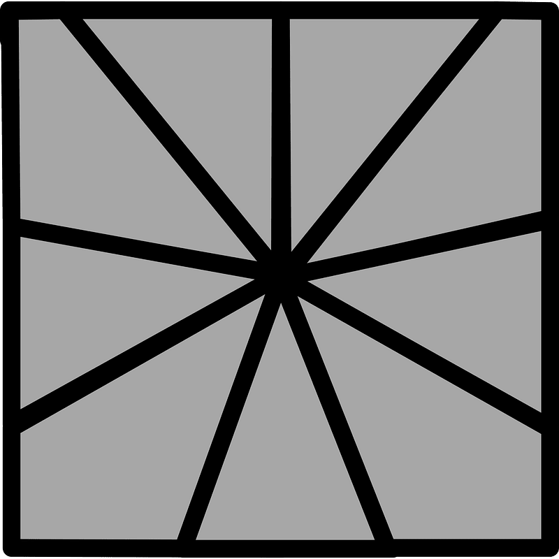 9-Point Square Spinner (Dark grey)
