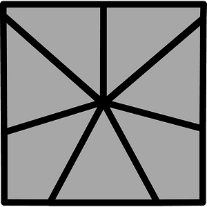 7-Point Square Spinner (Dark grey)