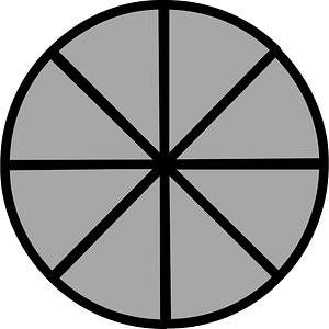 8-Point Roud Spinner (Dark grey)