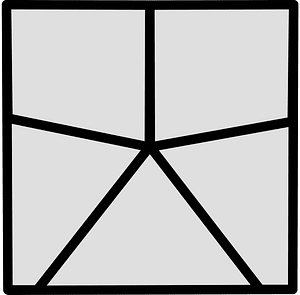 5-Point Square Spinner (Grey)
